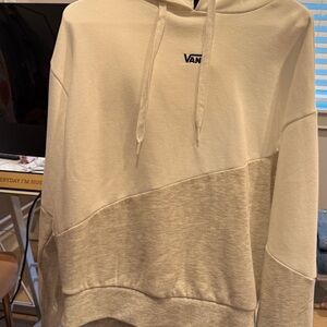 Vans Off-White and Gray Hoodie